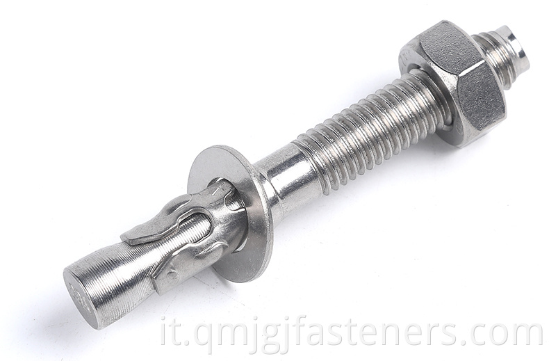 Ss304 Wedge Anchor Expansion Bolt With Nut And Washer Through Bolt Din Fastener4